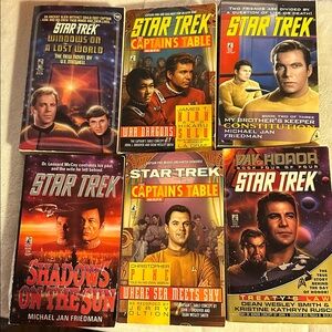 Star Trek Book Collection set of 6 originals